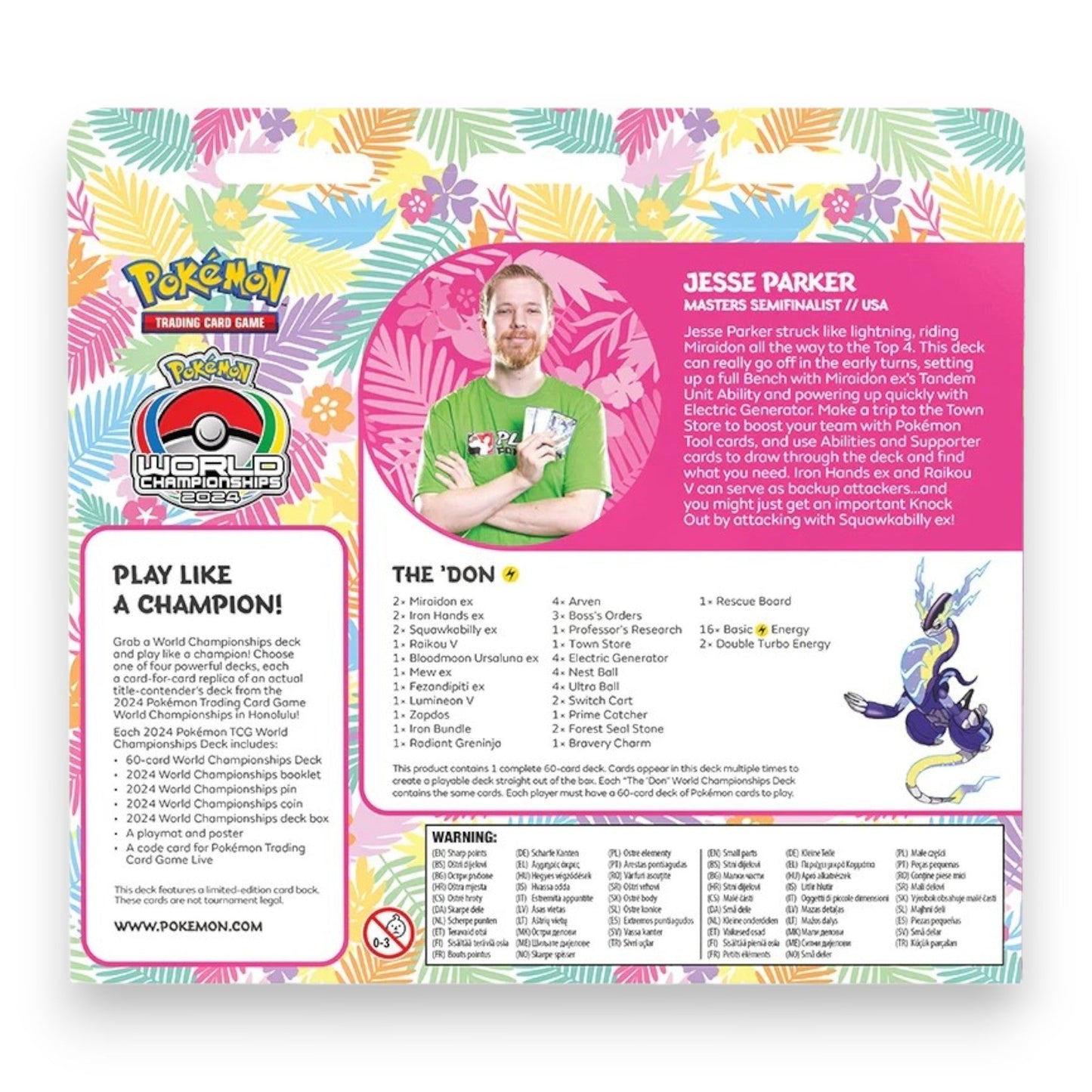 Pokemon - 2024 World Championship Deck - Jesse Parker (The 'Don)