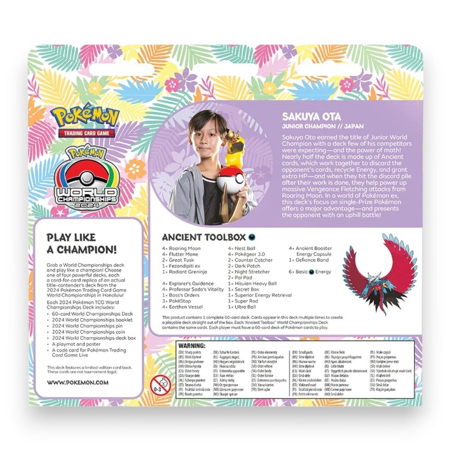 Pokemon - 2024 World Championship Deck - Sakuya Ota (Ancient Toolbox)